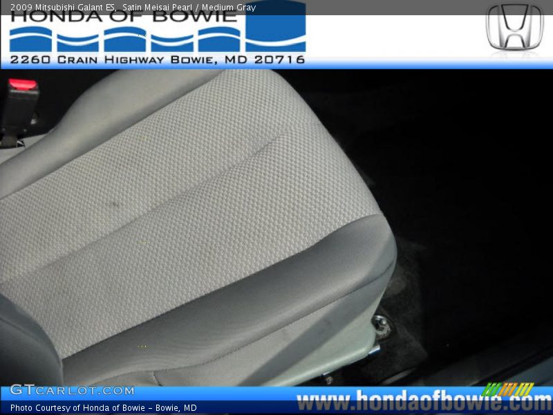 Satin Meisai Pearl / Medium Gray 2009 Mitsubishi Galant ES