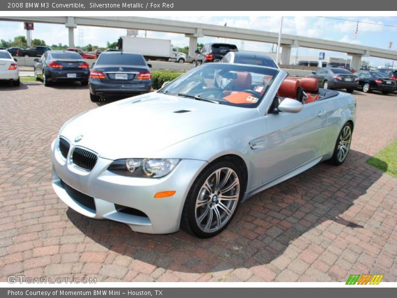 Silverstone Metallic / Fox Red 2008 BMW M3 Convertible