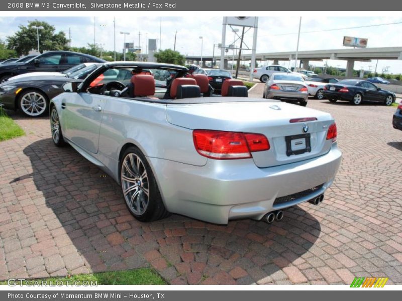 Silverstone Metallic / Fox Red 2008 BMW M3 Convertible