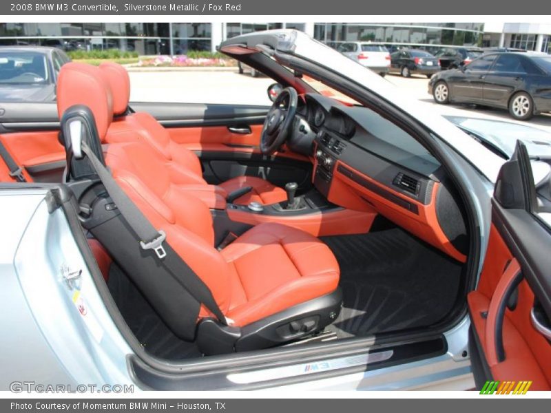 Silverstone Metallic / Fox Red 2008 BMW M3 Convertible