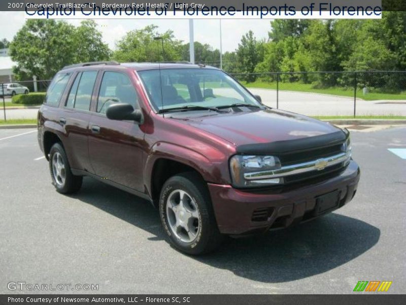 Bordeaux Red Metallic / Light Gray 2007 Chevrolet TrailBlazer LT