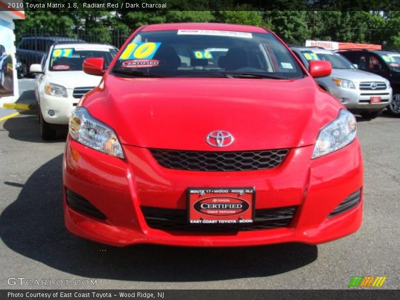 Radiant Red / Dark Charcoal 2010 Toyota Matrix 1.8