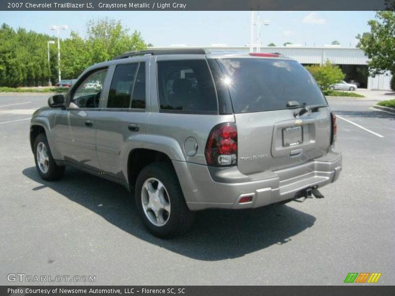 Graystone Metallic / Light Gray 2007 Chevrolet TrailBlazer LS