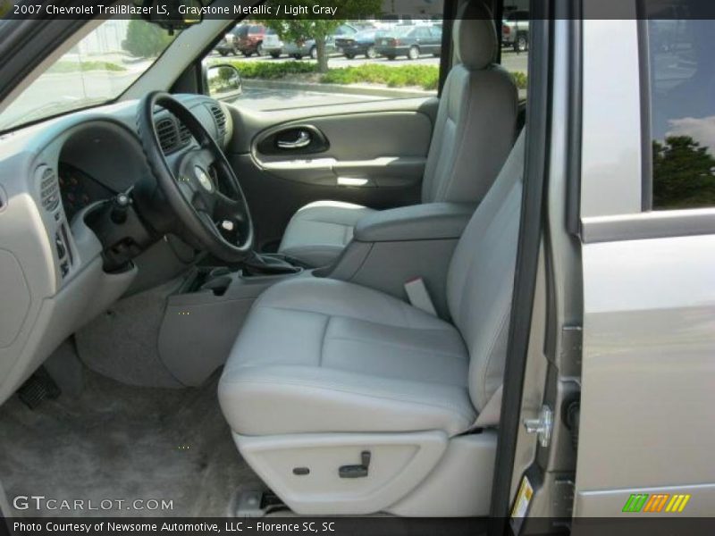 Graystone Metallic / Light Gray 2007 Chevrolet TrailBlazer LS