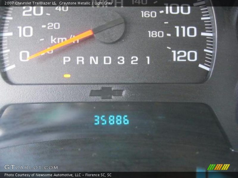 Graystone Metallic / Light Gray 2007 Chevrolet TrailBlazer LS