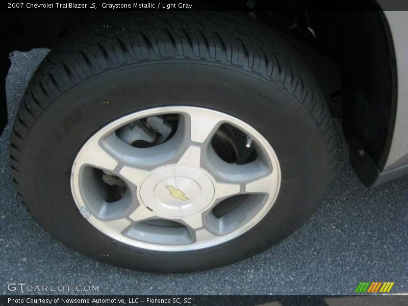 Graystone Metallic / Light Gray 2007 Chevrolet TrailBlazer LS