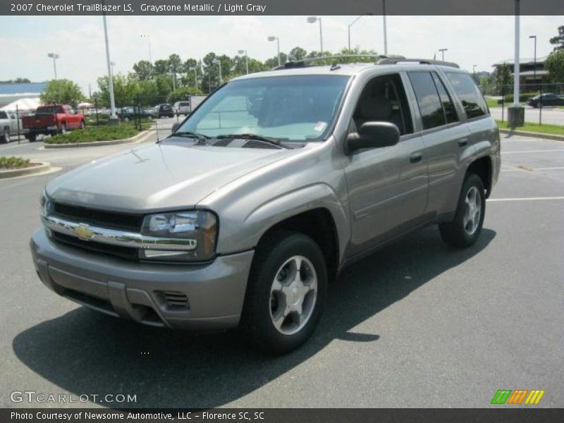 Graystone Metallic / Light Gray 2007 Chevrolet TrailBlazer LS