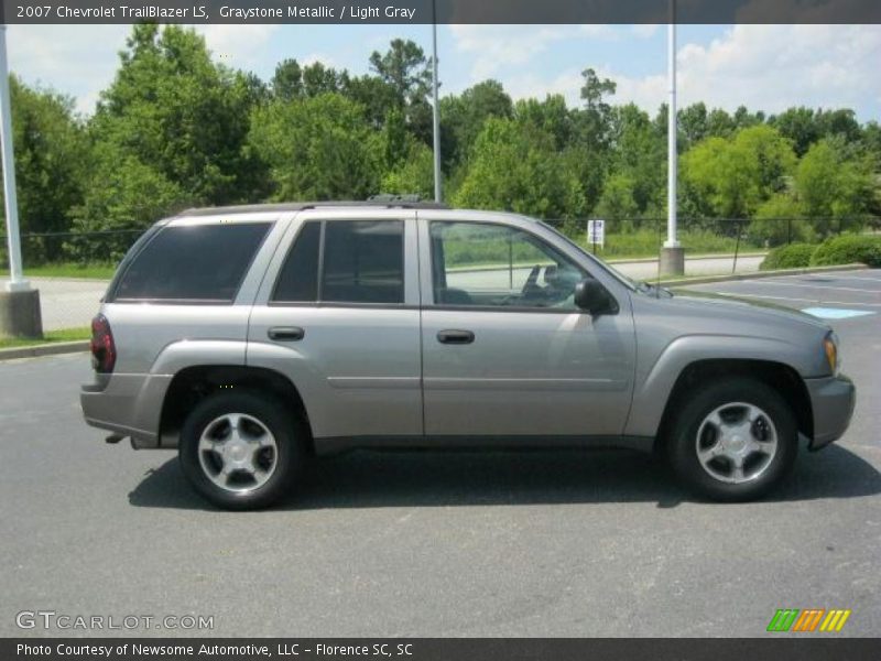 Graystone Metallic / Light Gray 2007 Chevrolet TrailBlazer LS