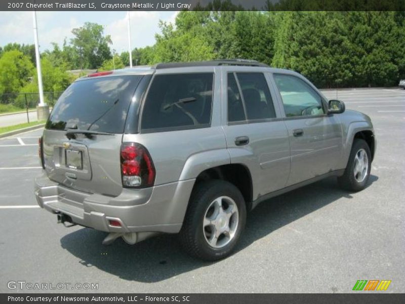 Graystone Metallic / Light Gray 2007 Chevrolet TrailBlazer LS