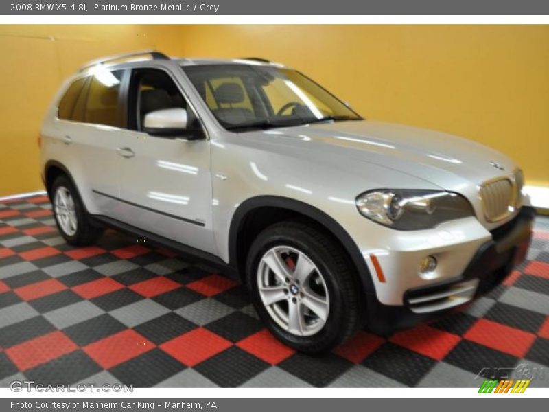 Platinum Bronze Metallic / Grey 2008 BMW X5 4.8i