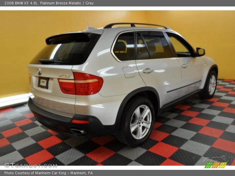 Platinum Bronze Metallic / Grey 2008 BMW X5 4.8i