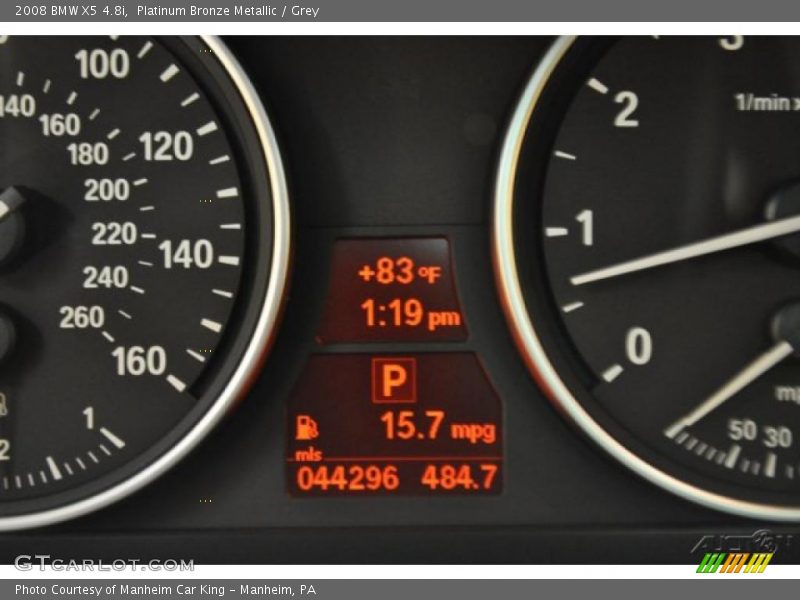 Platinum Bronze Metallic / Grey 2008 BMW X5 4.8i
