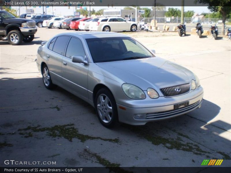 Millennium Silver Metallic / Black 2002 Lexus GS 300