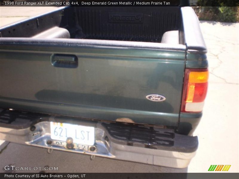 Deep Emerald Green Metallic / Medium Prairie Tan 1998 Ford Ranger XLT Extended Cab 4x4