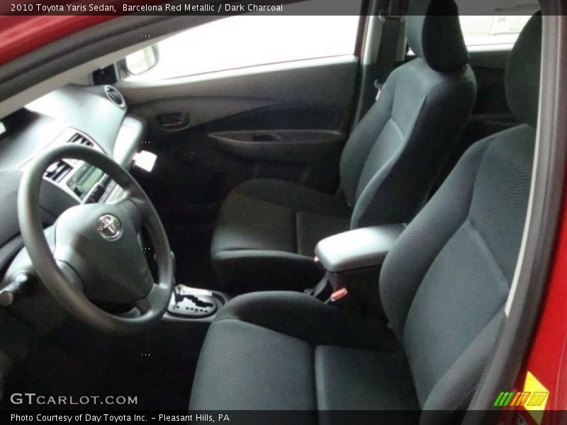 Barcelona Red Metallic / Dark Charcoal 2010 Toyota Yaris Sedan