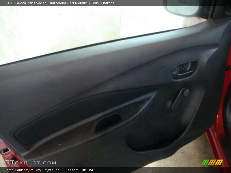 Barcelona Red Metallic / Dark Charcoal 2010 Toyota Yaris Sedan