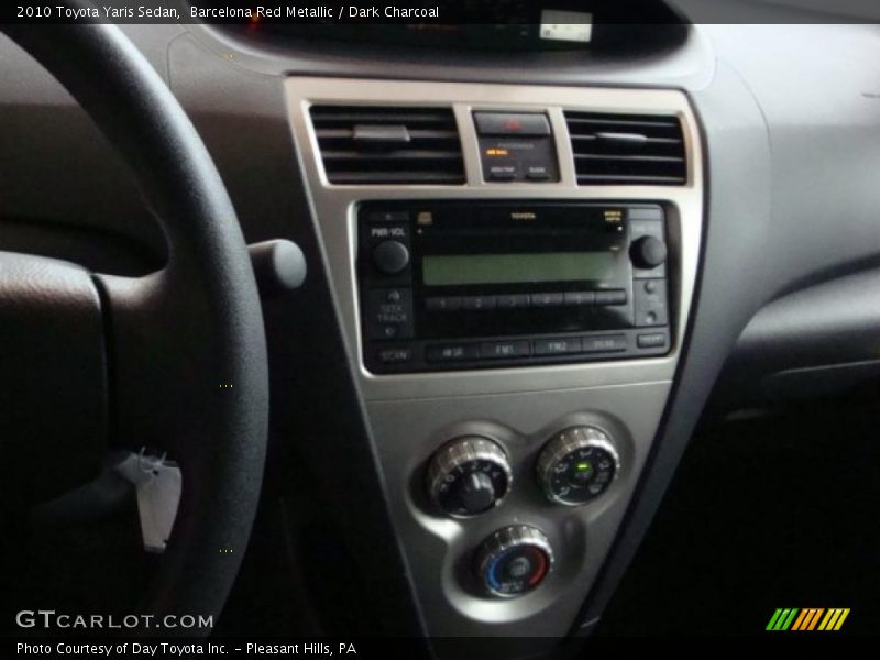 Barcelona Red Metallic / Dark Charcoal 2010 Toyota Yaris Sedan