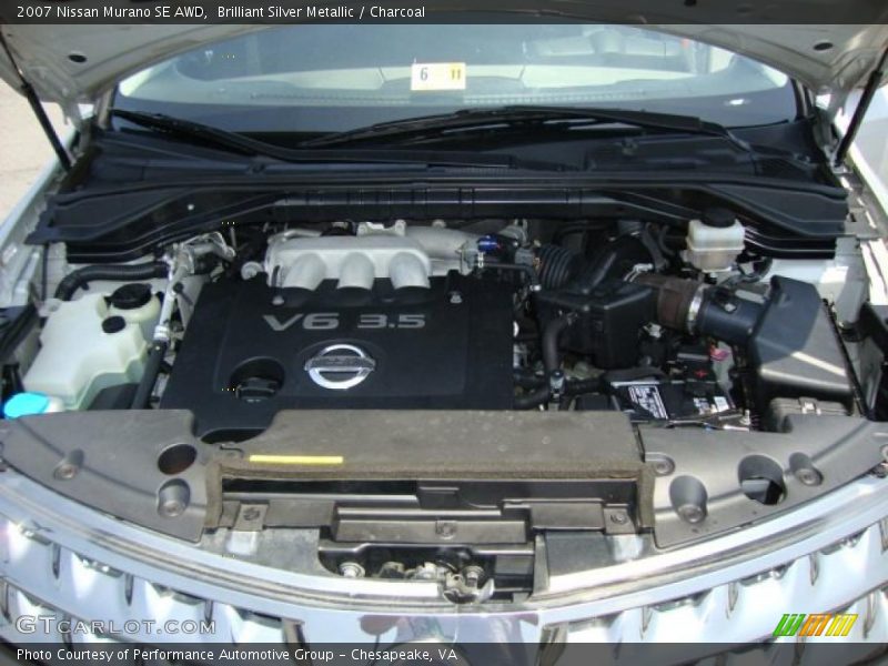 Brilliant Silver Metallic / Charcoal 2007 Nissan Murano SE AWD