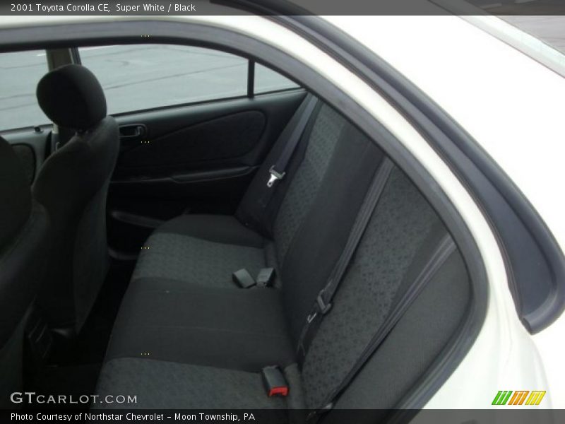 Super White / Black 2001 Toyota Corolla CE