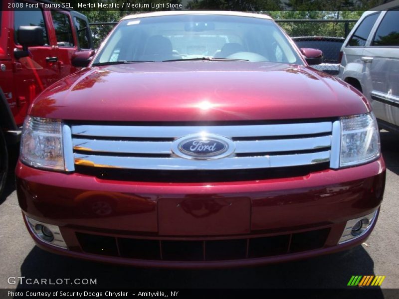 Merlot Metallic / Medium Light Stone 2008 Ford Taurus SEL