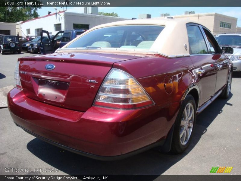 Merlot Metallic / Medium Light Stone 2008 Ford Taurus SEL
