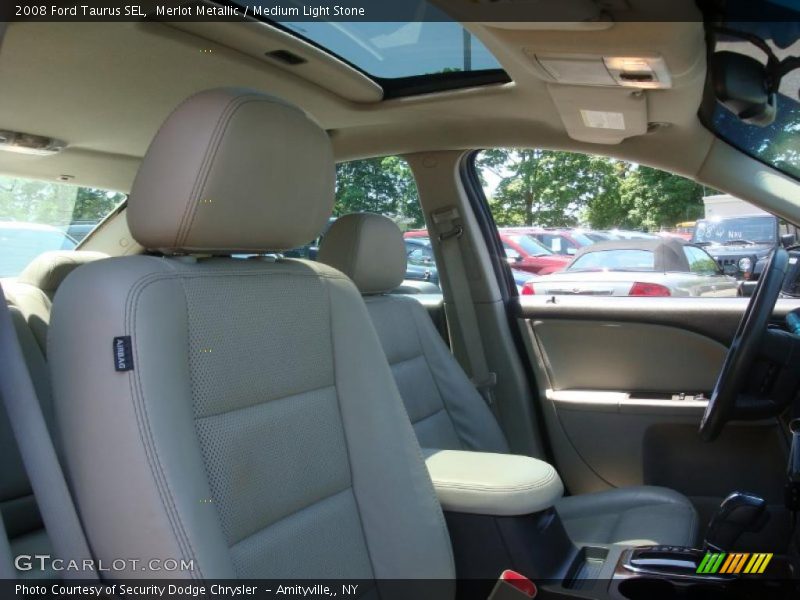 Merlot Metallic / Medium Light Stone 2008 Ford Taurus SEL