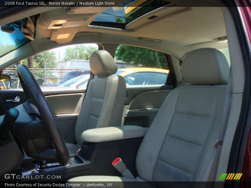 Merlot Metallic / Medium Light Stone 2008 Ford Taurus SEL