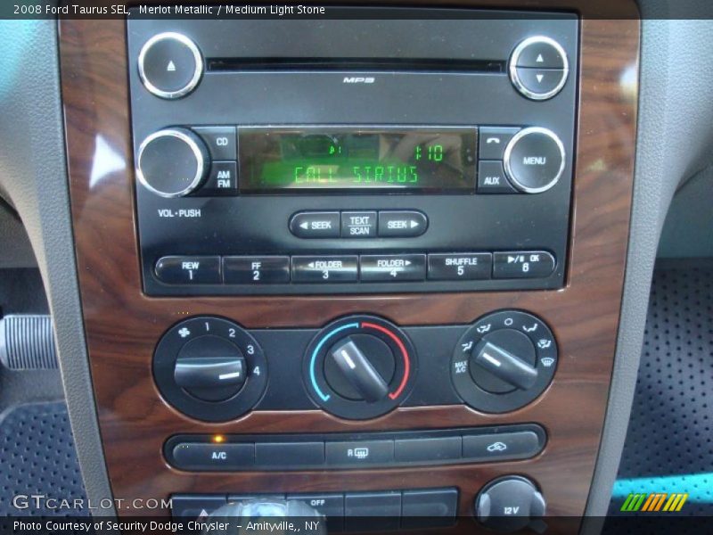 Merlot Metallic / Medium Light Stone 2008 Ford Taurus SEL