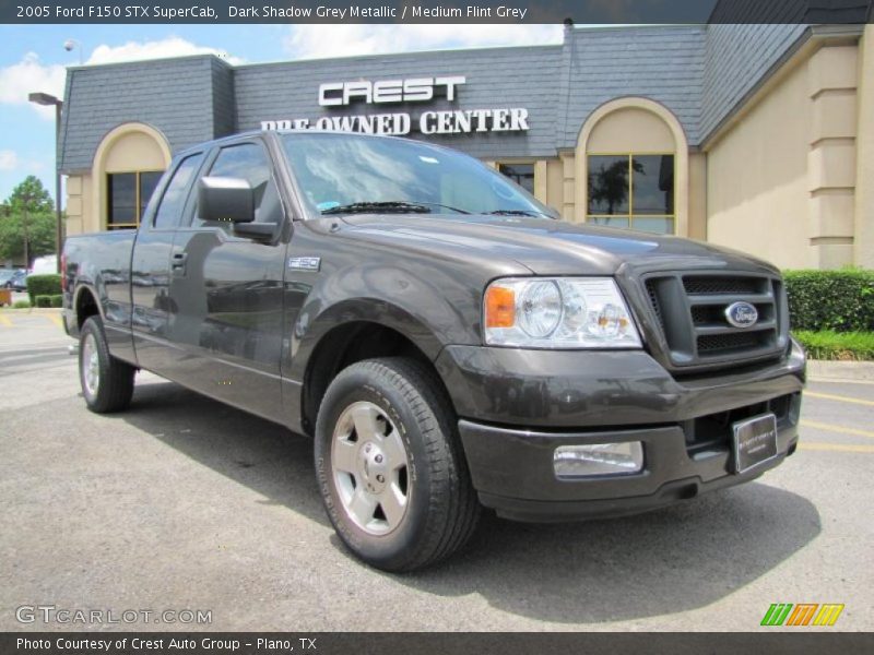 Dark Shadow Grey Metallic / Medium Flint Grey 2005 Ford F150 STX SuperCab