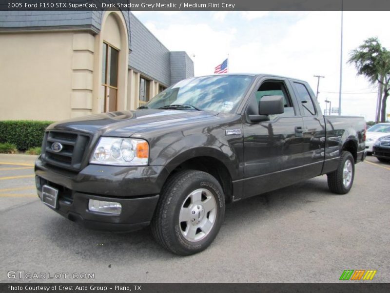 Dark Shadow Grey Metallic / Medium Flint Grey 2005 Ford F150 STX SuperCab