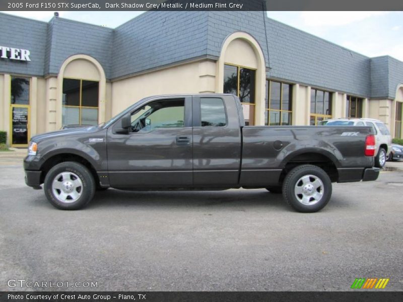 Dark Shadow Grey Metallic / Medium Flint Grey 2005 Ford F150 STX SuperCab
