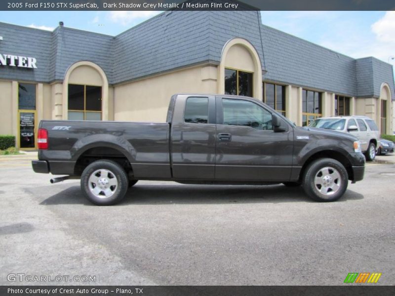 Dark Shadow Grey Metallic / Medium Flint Grey 2005 Ford F150 STX SuperCab