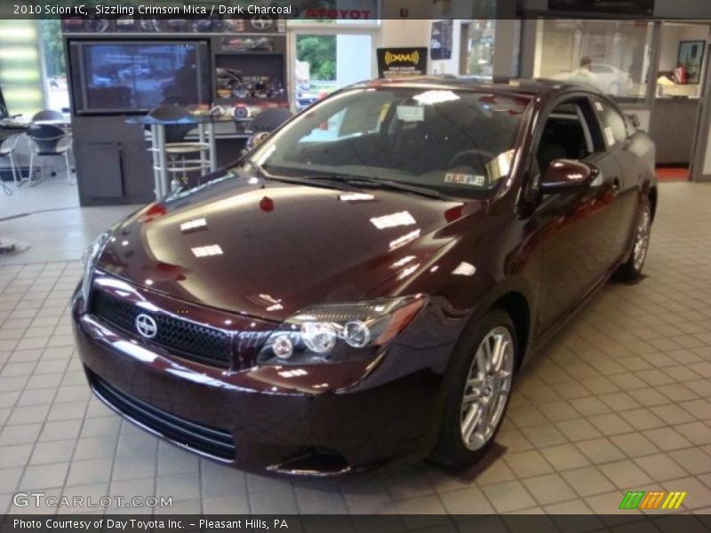 Sizzling Crimson Mica / Dark Charcoal 2010 Scion tC
