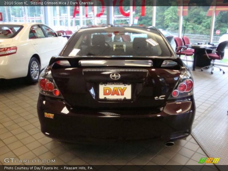 Sizzling Crimson Mica / Dark Charcoal 2010 Scion tC