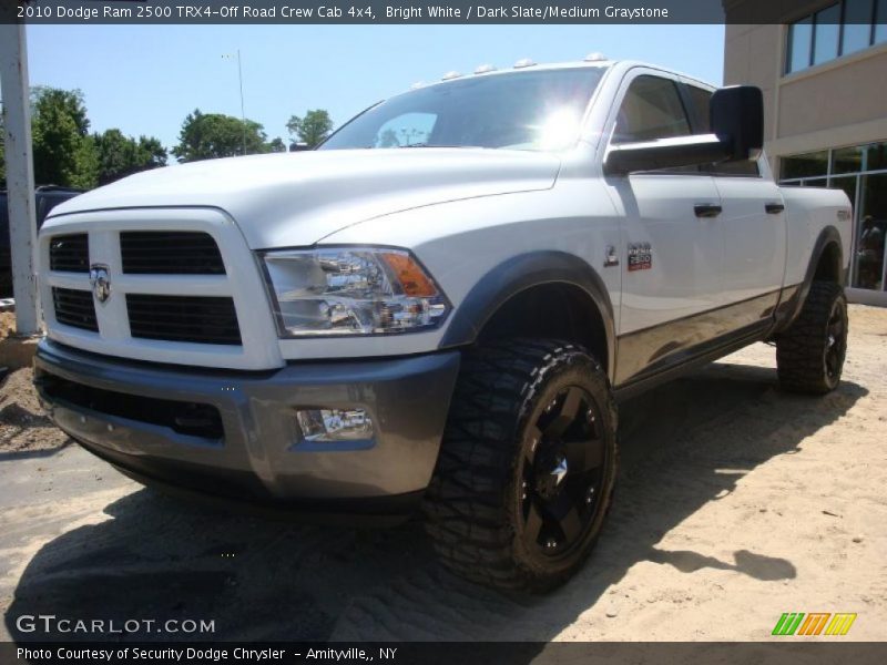 Bright White / Dark Slate/Medium Graystone 2010 Dodge Ram 2500 TRX4-Off Road Crew Cab 4x4