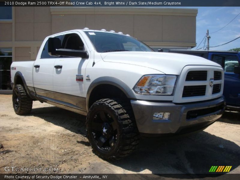 Bright White / Dark Slate/Medium Graystone 2010 Dodge Ram 2500 TRX4-Off Road Crew Cab 4x4