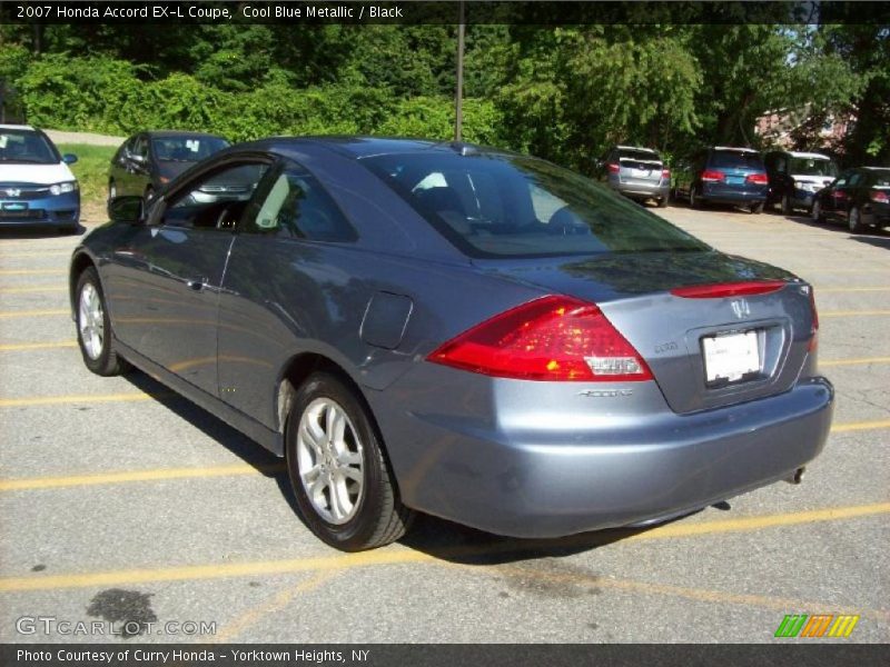 Cool Blue Metallic / Black 2007 Honda Accord EX-L Coupe