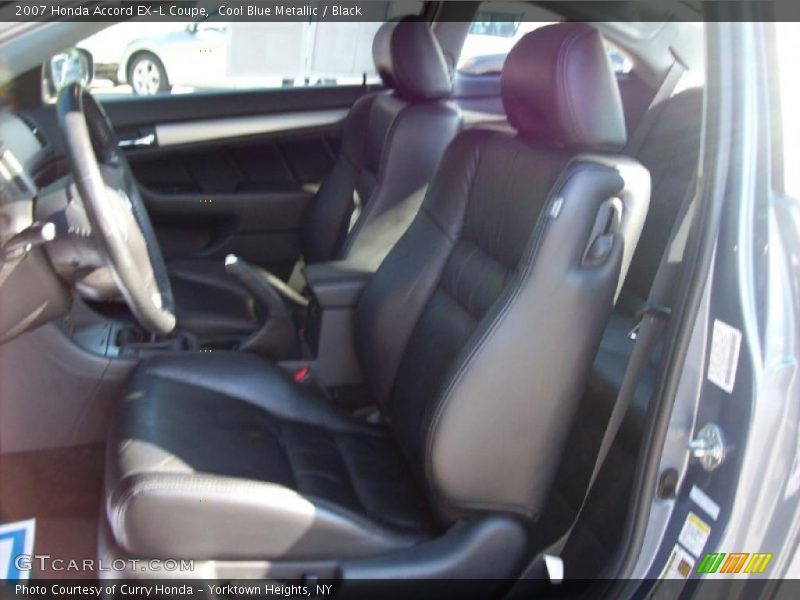 Cool Blue Metallic / Black 2007 Honda Accord EX-L Coupe