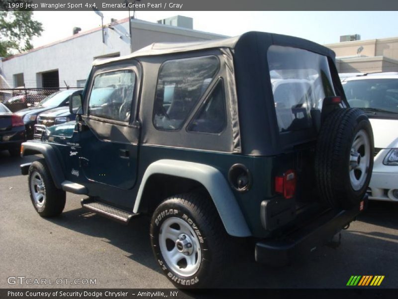 Emerald Green Pearl / Gray 1998 Jeep Wrangler Sport 4x4