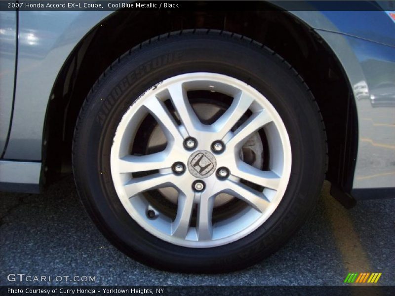 Cool Blue Metallic / Black 2007 Honda Accord EX-L Coupe