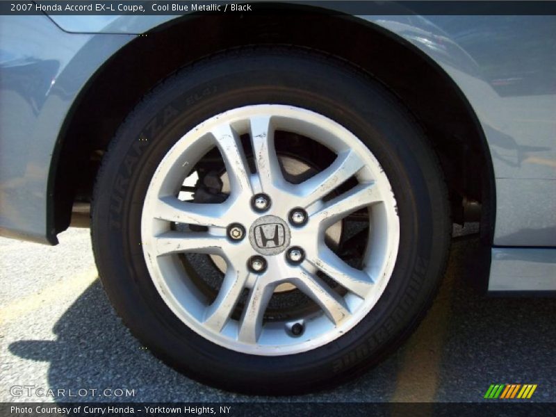 Cool Blue Metallic / Black 2007 Honda Accord EX-L Coupe