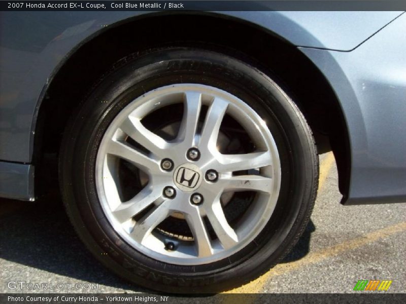 Cool Blue Metallic / Black 2007 Honda Accord EX-L Coupe