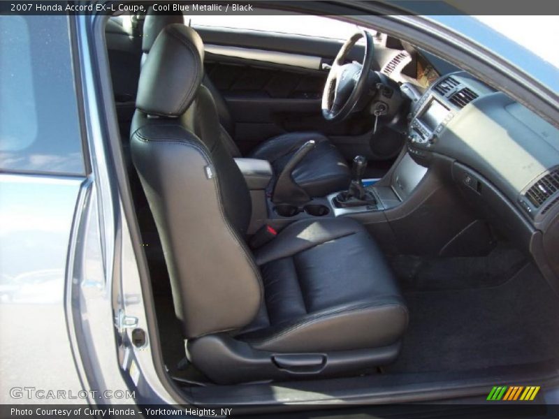 Cool Blue Metallic / Black 2007 Honda Accord EX-L Coupe