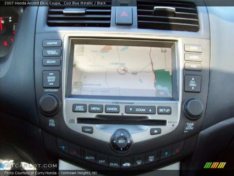 Cool Blue Metallic / Black 2007 Honda Accord EX-L Coupe