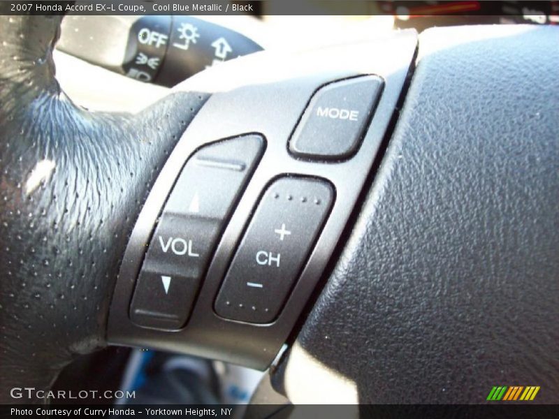 Cool Blue Metallic / Black 2007 Honda Accord EX-L Coupe