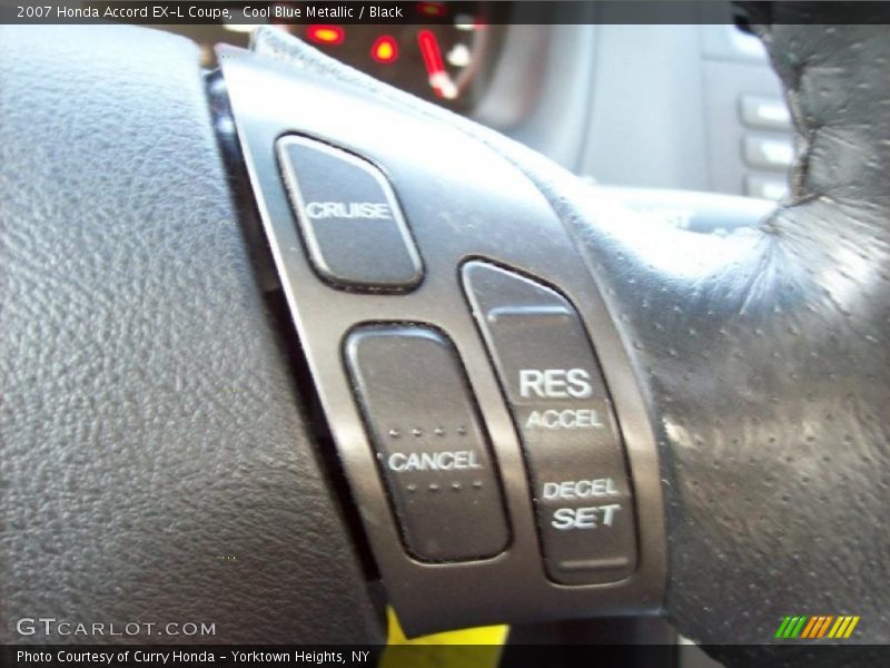 Cool Blue Metallic / Black 2007 Honda Accord EX-L Coupe