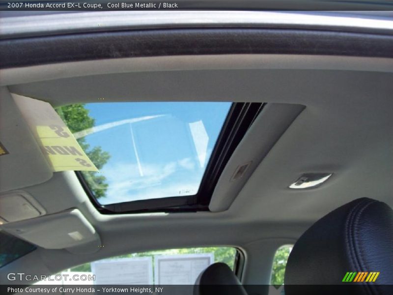 Cool Blue Metallic / Black 2007 Honda Accord EX-L Coupe