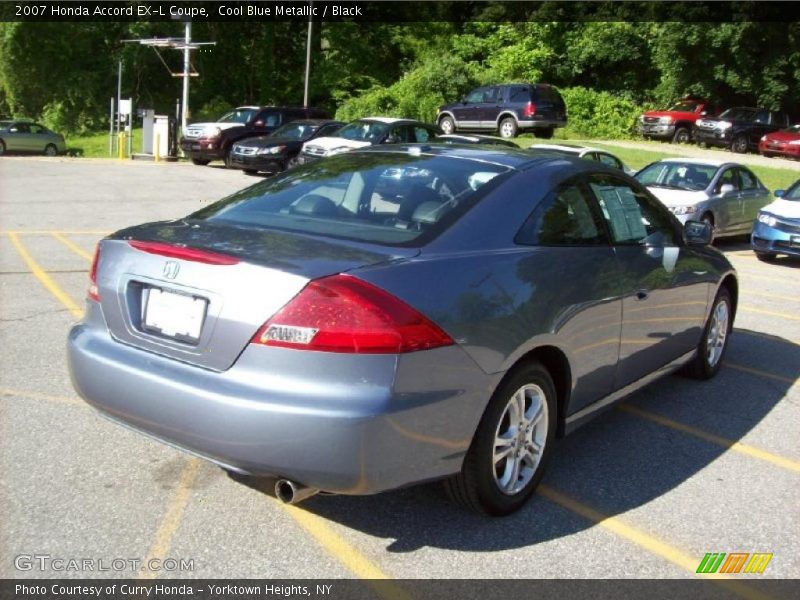 Cool Blue Metallic / Black 2007 Honda Accord EX-L Coupe