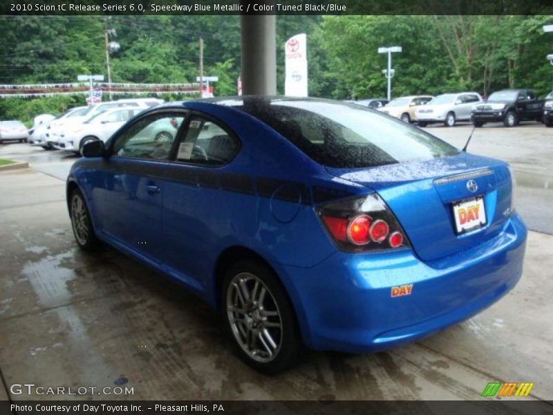 Speedway Blue Metallic / Color Tuned Black/Blue 2010 Scion tC Release Series 6.0