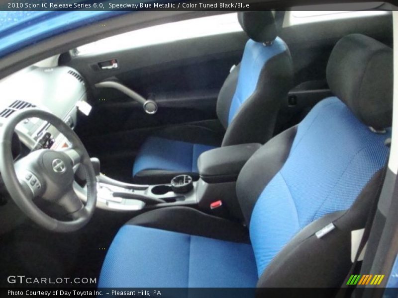 Speedway Blue Metallic / Color Tuned Black/Blue 2010 Scion tC Release Series 6.0